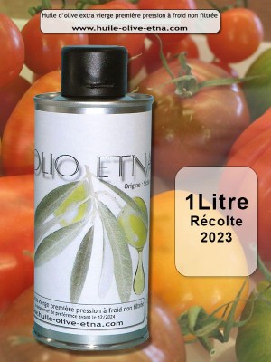 Vente d'huile d'olive italienne de Sicile 1 litre